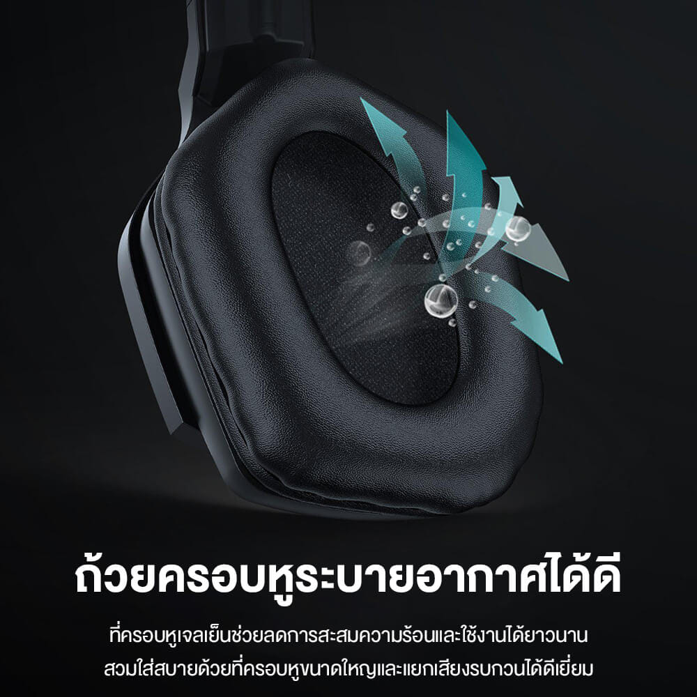 หูฟังเกมมิ่งไร้สาย ONIKUMA B60 - สีดำ_7